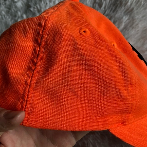 BROWNING • Safety Blaze Orange Cap with Embroidered Buckmark Logo for Hunting - Picture 9 of 11
